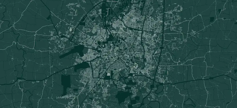 Map of Indore showing the areas we serve